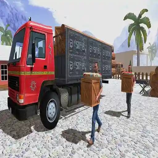 Asian Offroad Cargo Truck Driver Game cover