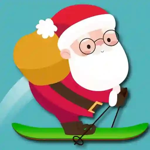 Avalanche Santa Ski Xmas cover