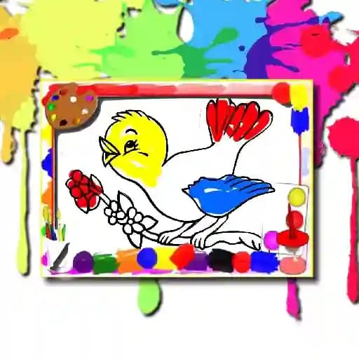 Birds Coloring Book cover