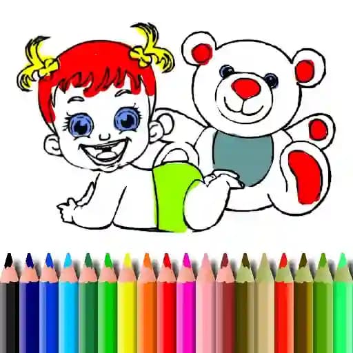 BTS Baby Doll Coloring cover