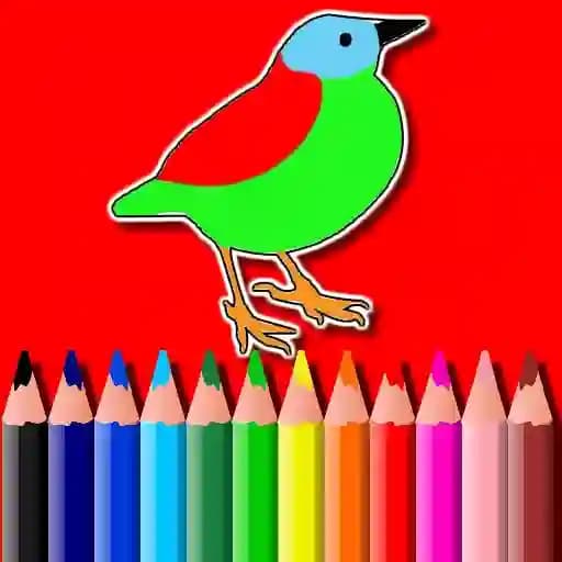 BTS Birds Coloring Book cover