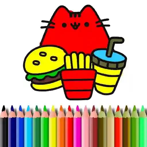 BTS Cute Cats Coloring cover
