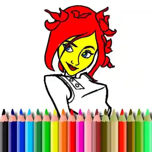 BTS Cute Girl Coloring cover