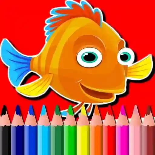 BTS Fish Coloring Book cover