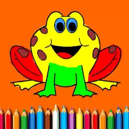 BTS Funny Frog Coloring Book cover