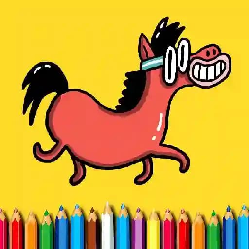 BTS Pony Coloring Book cover