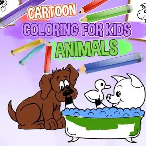 Cartoon Coloring for Kids Animals cover