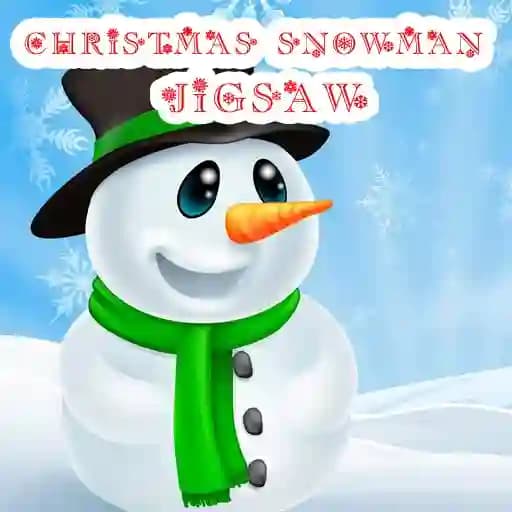 Christmas Snowman Jigsaw Puzzle cover