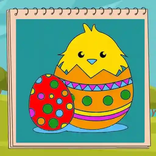 Coloring Book Easter cover