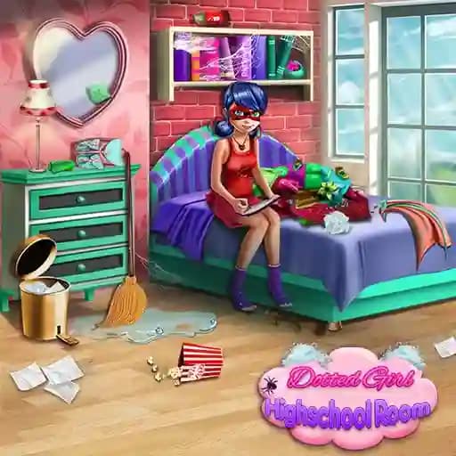 Dotted Girl Highschool Room cover