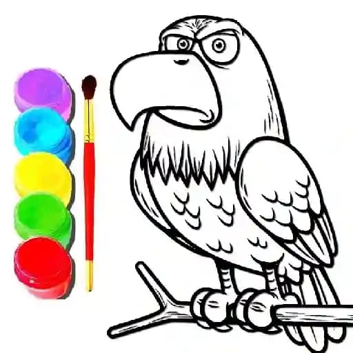 Eagle Coloring Book cover