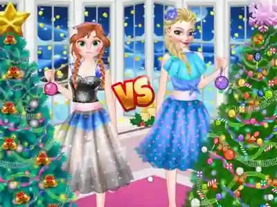 Ellie VS Annie Christman Tree cover