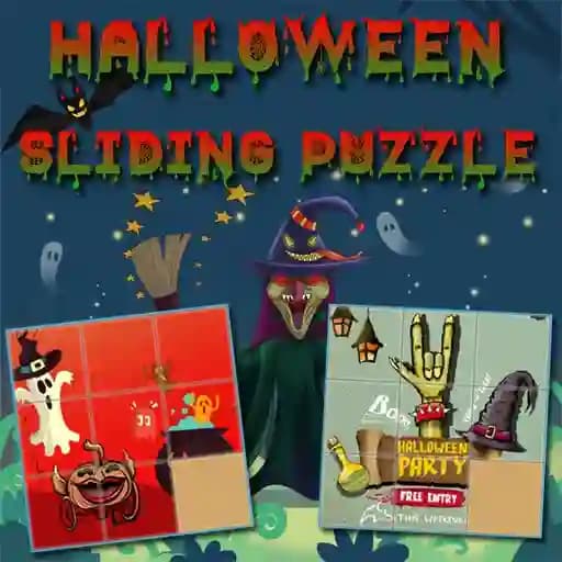 Halloween Sliding Puzzle cover