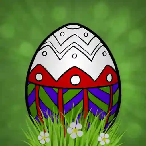 Handmade Easter Eggs Coloring Book cover