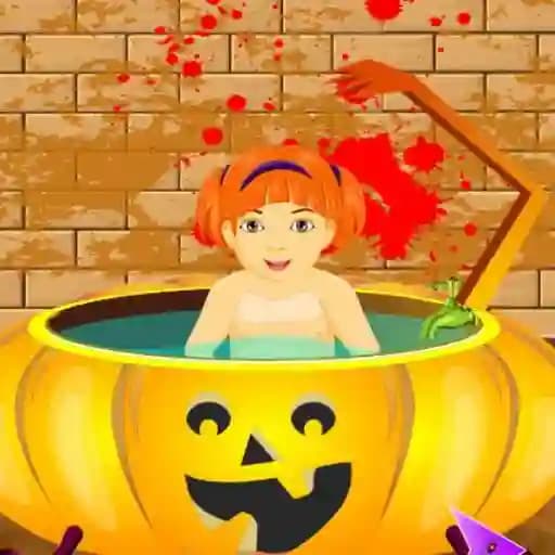 Little Baby Halloween Bathing cover