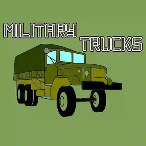 Military Trucks Coloring cover