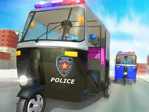 Police Auto Rickshaw Game 2020 cover