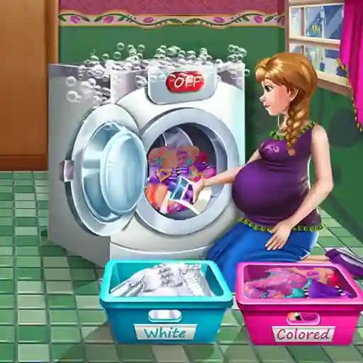 Pregnant Princess Laundry Day cover