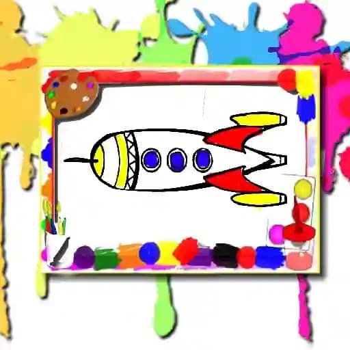 Rockets Coloring Book cover