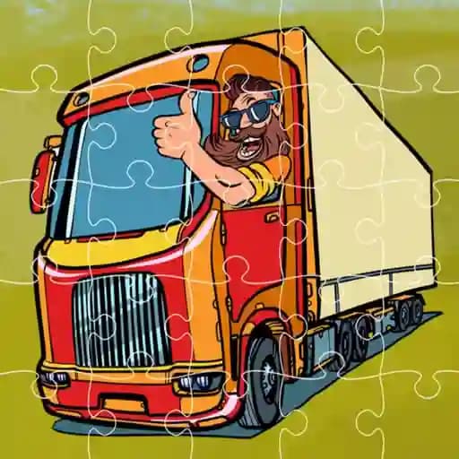 Semi Trucks Jigsaw cover