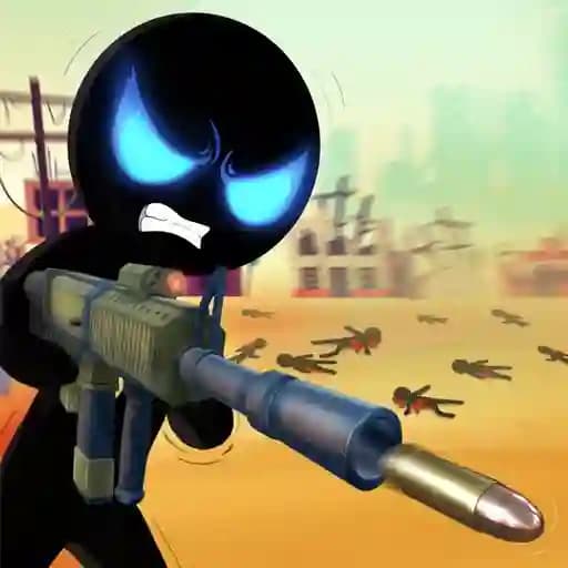 Stickman Armed Assassin Going Down cover
