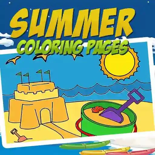Summer Coloring Pages cover
