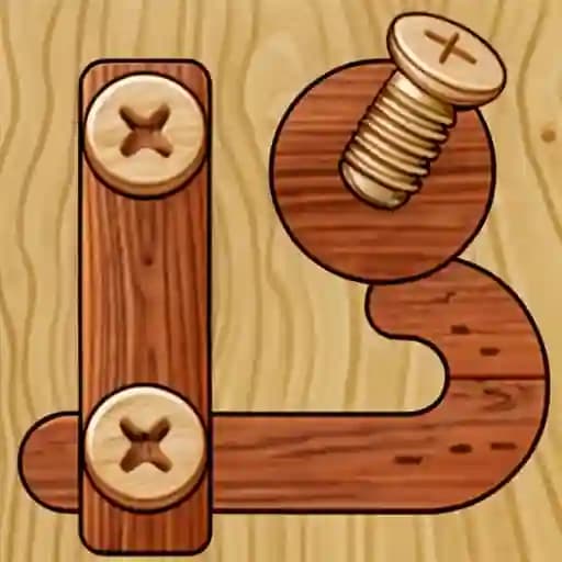 Wooden bolts and nuts cover